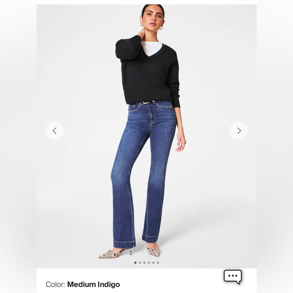 SPANX Medium Indigo Flare Jeans